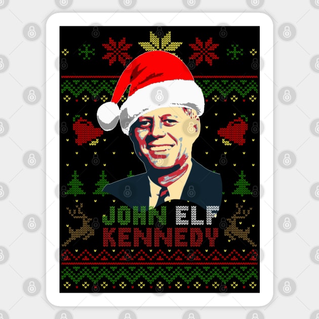 John Elf Kennedy Sticker by Nerd_art